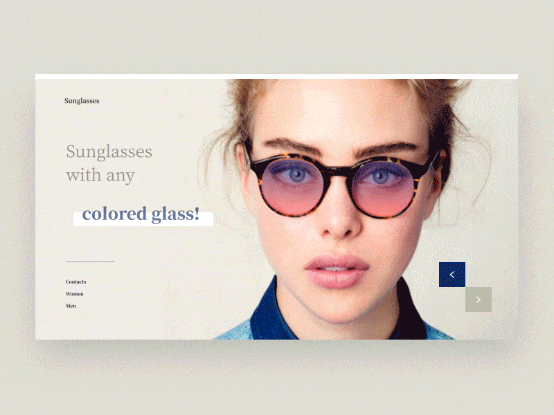Site of sunglasses V2 shop site sunglasses ui ux web