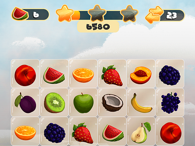 [NEW style] Fruit Match 3 game