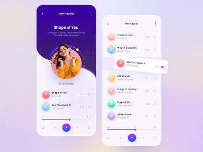 Music App Screens