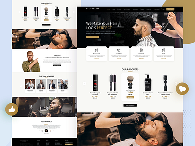 Salon Homepage Design