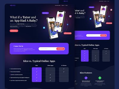 App_landingpage app homepage app landngpage branding clean landing page dark homepage dark landing page design modern homepage purple homepage dsesign typography ui uidesign uiux design