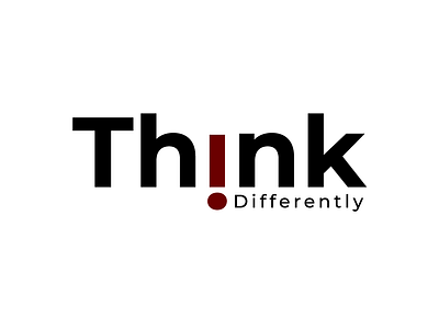 Think Differntly Logo differntly logo think thinkdifferntly thinklogo typography