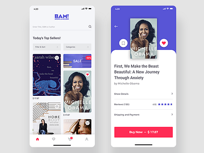 Book Application app apple application books category designs interface ios iphonex ui uiux