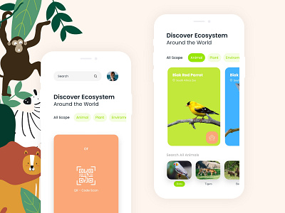 ZooDon App animals app app design application design donations graphic illustration product design ui ui ux user experience user interface ux zoo