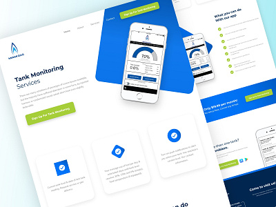 Miami Gas - Tank Monitoring branding design home interactive design landing page design monitoring ui uiux design usability user experience user interface ux web website