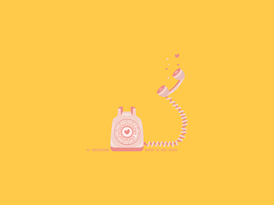 Retro phone illustration phone retro vector