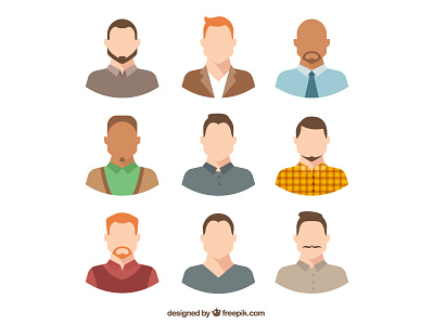 male avatar adobe illustrator avatar flat freepik vector