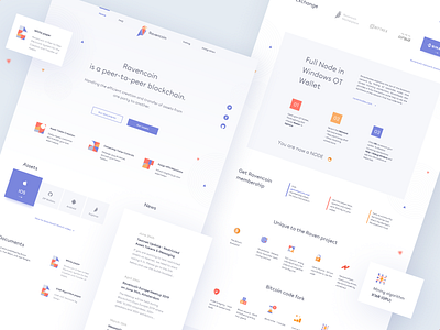 Ravencoin landingpage design