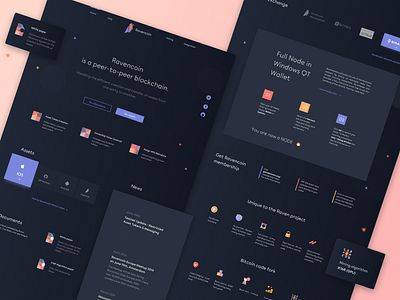 Ravencoin landingpage dark