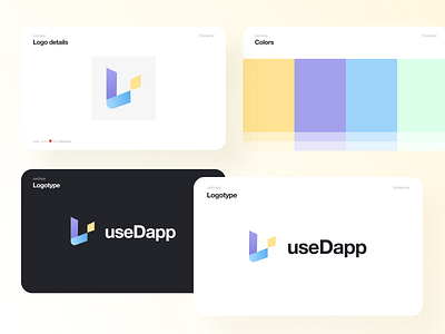 useDapp logo blockchain branding cryptocurrency dapp development ethereum framework logo react web3