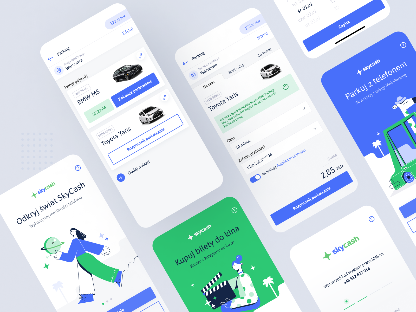 SkyCash parking by Joanna Daniluk on Dribbble