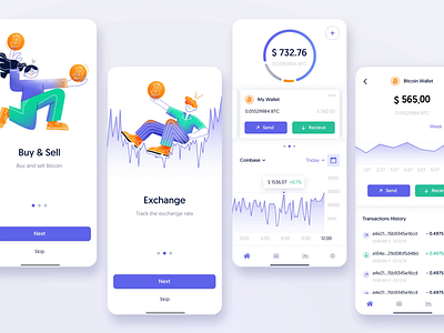 Bither wallet app animation app application bitcoin bither chart crypto cryptocurrency design ethworks illustration ios mobile principle ui user experience ux wallet