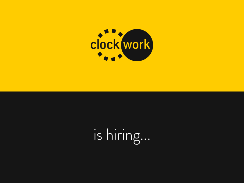 Clockwork is Hiring clockwork designer hiring interaction designer job minneapolis