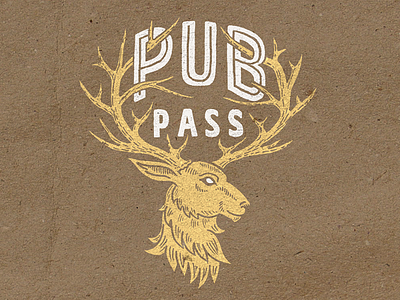 Deer illustration for PubPass