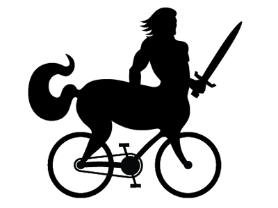 Daddy Cyclotaur bicycle bike centaur cyclotaur mythical creature
