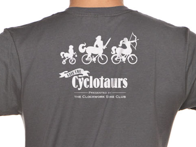 Cyclotaur Shirt - Back bicycle bike centaur cyclotaur mythical creature