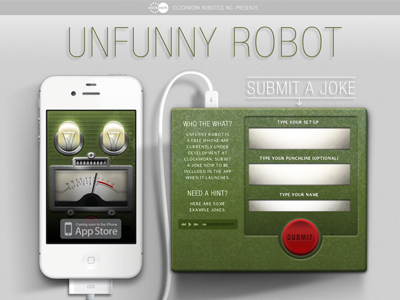 Unfunny Robot clockwork iphone app unfunny robot