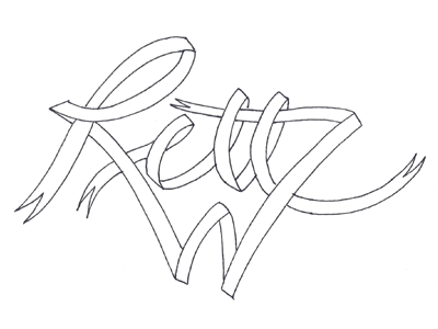 Rett Ribbon drawing rett ribbon sketch