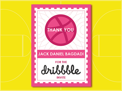 Thank you Jack Daniel Bagdadi dribbble invite first shot hello dribbble thank you