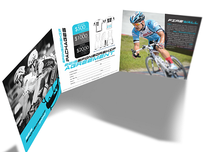 Cool Beans Trifolds clean cycling kit brochure design editorial fold leaflet logo minimal trifold typography