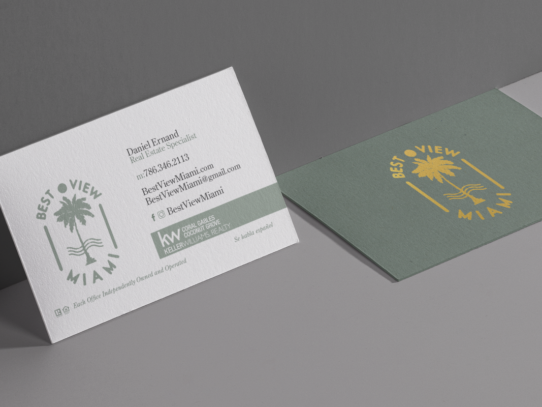 Best View Miami Business Cards By Jenny Mendez On Dribbble