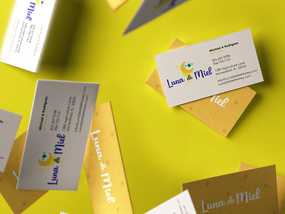 Luna De Miel Busness Cards brand branding busines card color design graphic identity illustration logo vector