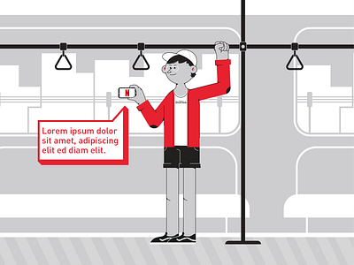 Netflix bundle 2d characterdesign illustration illustrations illustrator netflix subway vector