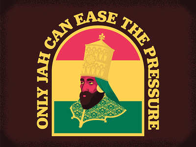 Only Jah can ease the pressure adobeillustrator design illustration illustrator jah almighty jah almighty rasta reggae reggae nation vector