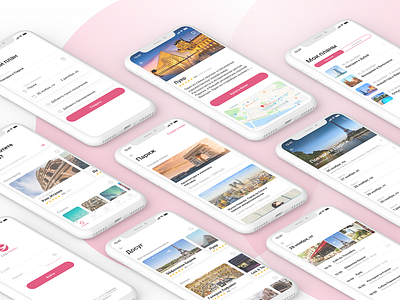 Mobile application for travelers app iphone ui ux