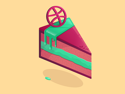 Dribbble cake