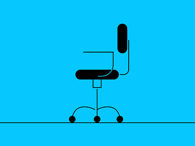 Vacant branding chair design icon illustration vector