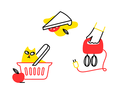 Food delivery illustrations
