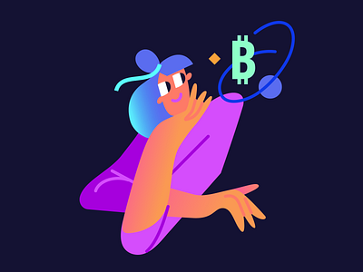 How much do you know about crypto? app character crypto crypto wallet cryptocurrency design girl illustration on boarding onboarding