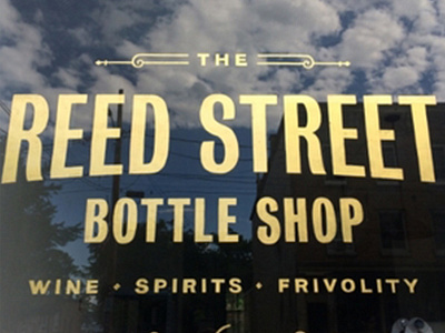 Reed St gold leaf hand lettering hand painting lettering sign painting