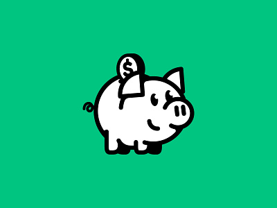 Oink Coin adobe illustrator characterdesign coin illustration logo money pig vector