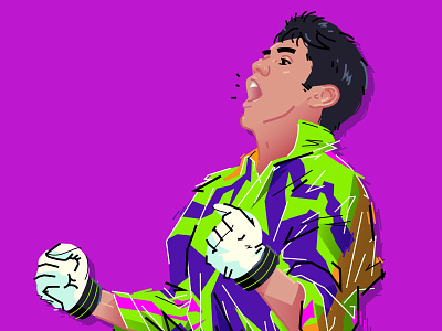 Jorge Campos adobe illustrator illustration jorgecampos soccer vector