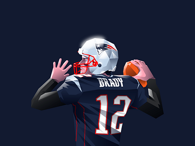 Tom Brady football ilustration patriots tombrady vector