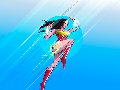 Wonder Woman adobe illustrator characterdesign illustrator superhero woman wonderwoman ww