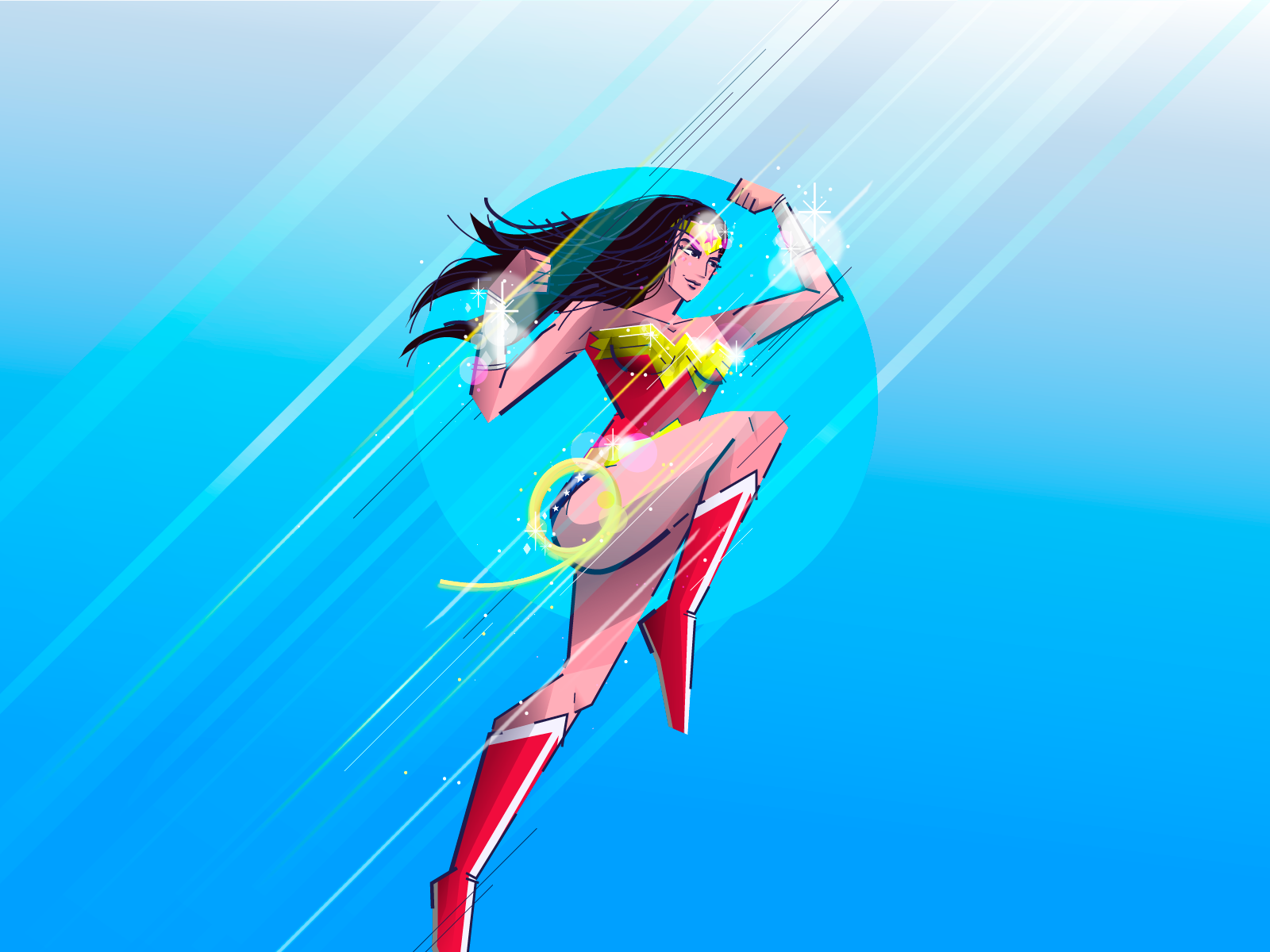 Wonder Woman by Adrian Lopex on Dribbble