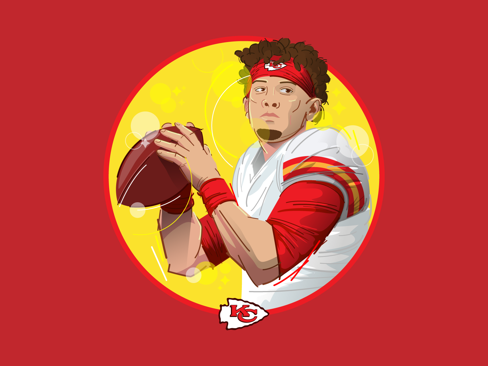 Patrick Mahomes by Adrian Lopex on Dribbble