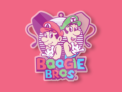 Boogie Bros. boogie board bros charm design dribbble sticker mule