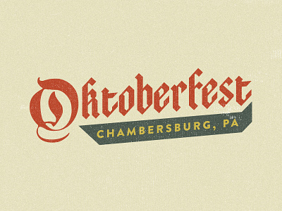 Oktoberfest Logo beer event family festival food german local logo losttype