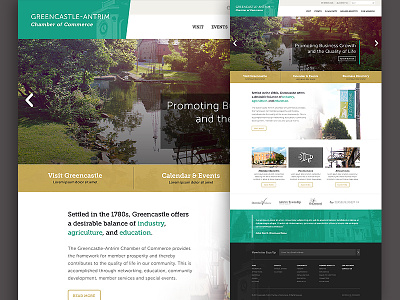 Chamber of Commerce Site cacpro chamber city commerce grid layout responsive web