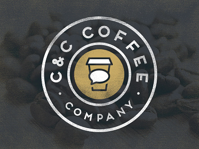 C&C Coffee Company coffee conversation icon logo seal type