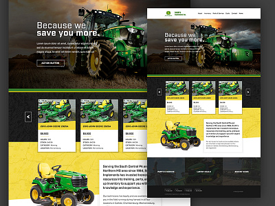 Smith's Implements Inc agriculture design grid industrial john deere layout mower tractor website