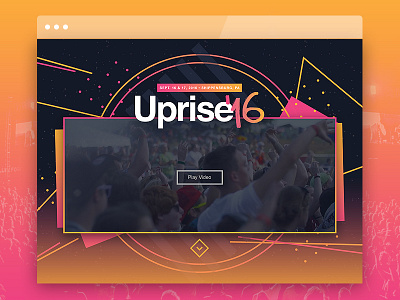 Uprise Festival 2016 festival layout music responsive website