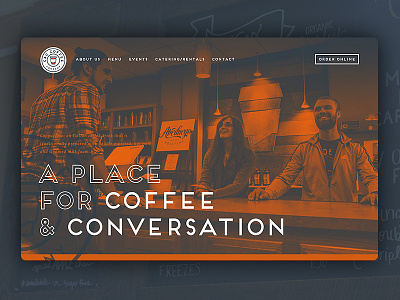 C & C Coffee coffee design grid layout shop typography website