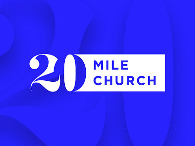 20 Mile Church church identity logo mark typography