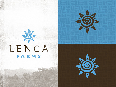 Lenca Farms coffee farmer honduras identity logo mark