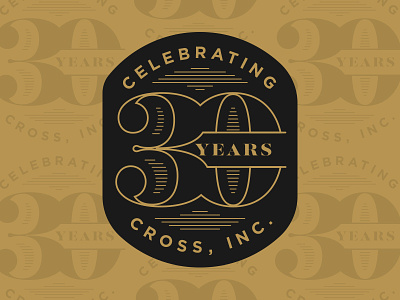 30 Years 30 anniversary badge logo non-profit typography years
